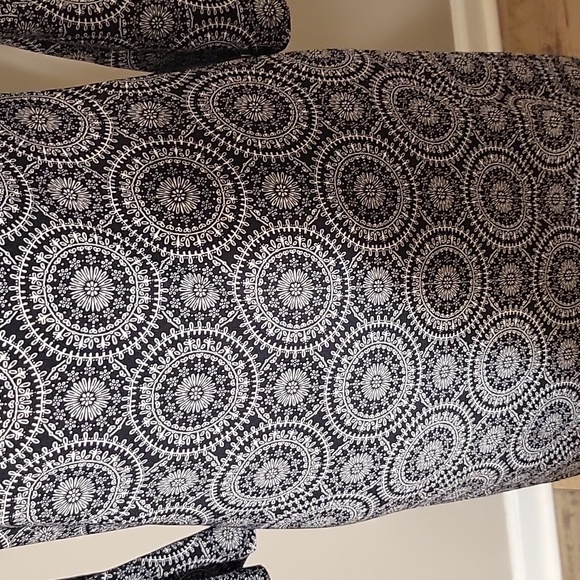 Tommy Hilfiger Bell Sleeve Mini Dress Black and White Womens‎ 2 - Picture 5 of 6